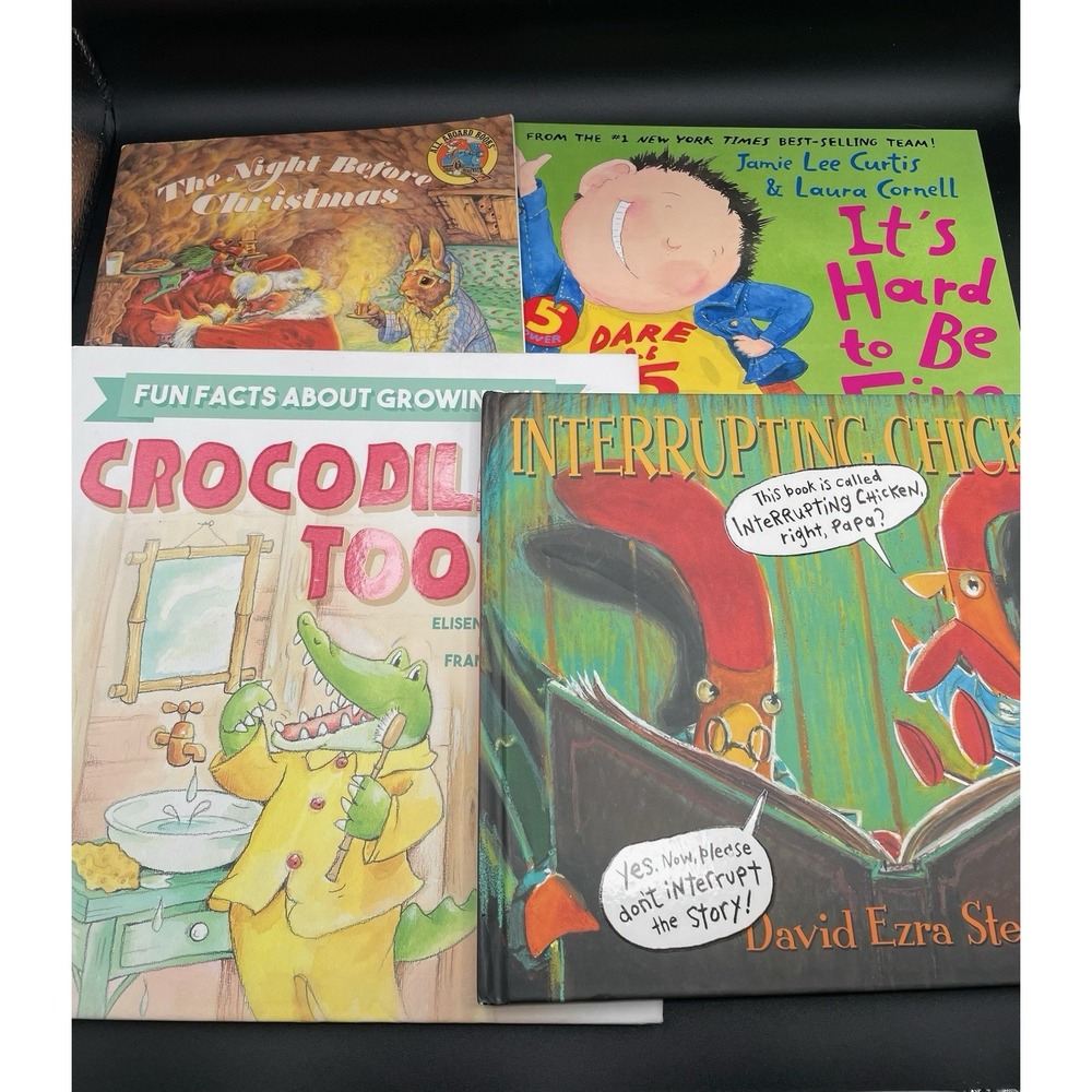 Lot Of 4 Children's Picture Book Books Ages 4-9 Kids Elementary